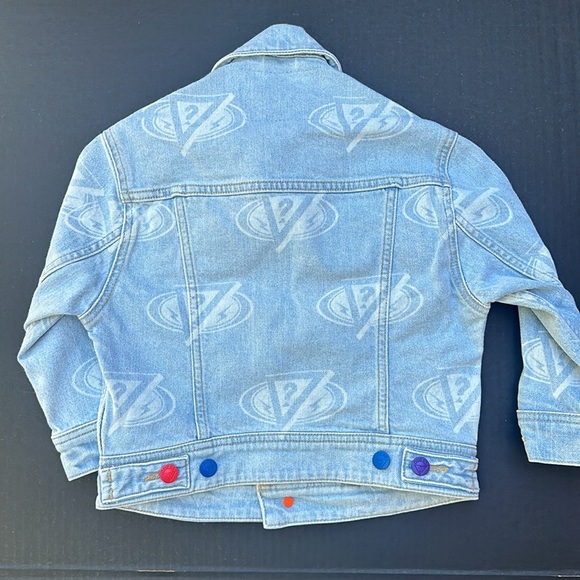 New J BALVIN GUESS Blue Denim Girls Jacket SZ 4 - Picture 5 of 8